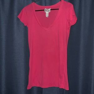 EVOLUTION NOT REVOLUTION pink v neck